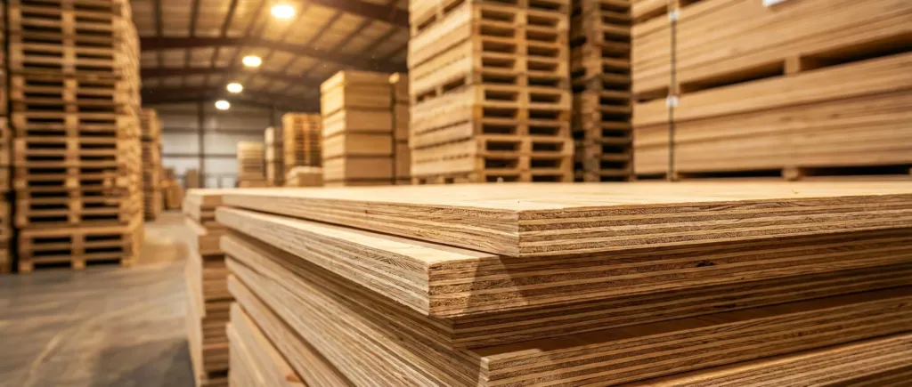 bodega grande con pallets de madera