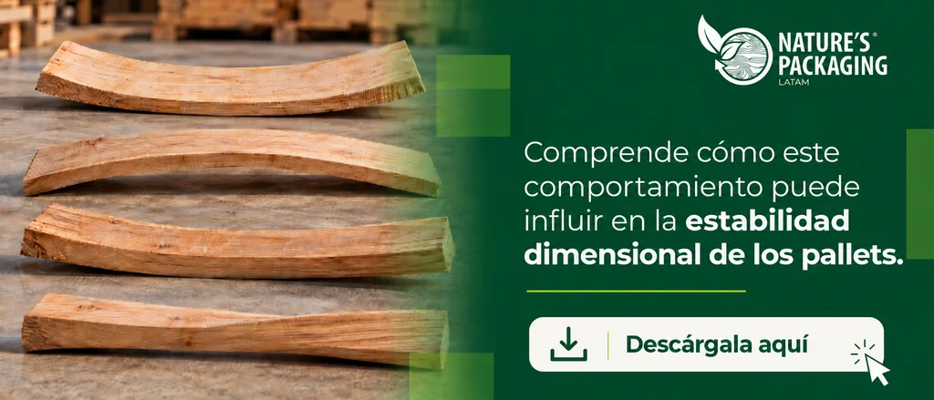 Infografía contracción y anisotropía de la madera Nature's Packaging